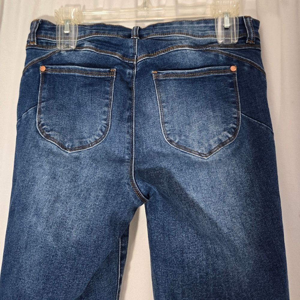 Indigo Poppy Maternity Butt Lifter Skinny with Side Elastics Jeans Sz Small 4-6 - Picture 7 of 11